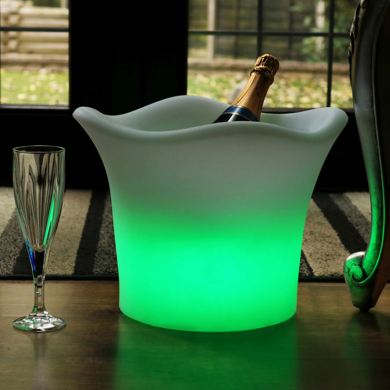 LED Lichtgevende Wijnkoeler, Champagnekoeler, Op Netvoeding, Feestverlichting, Tuinlamp, Buiten