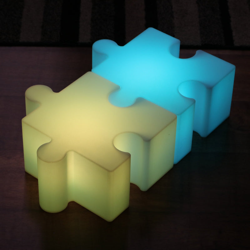LED Puzzelstuk, Speellicht, Oplaadbare kKeurwisselende Lamp voor Kinderen, Kinderlamp