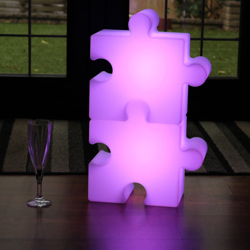 LED Puzzelstuk, Speellicht, Oplaadbare kKeurwisselende Lamp voor Kinderen, Kinderlamp