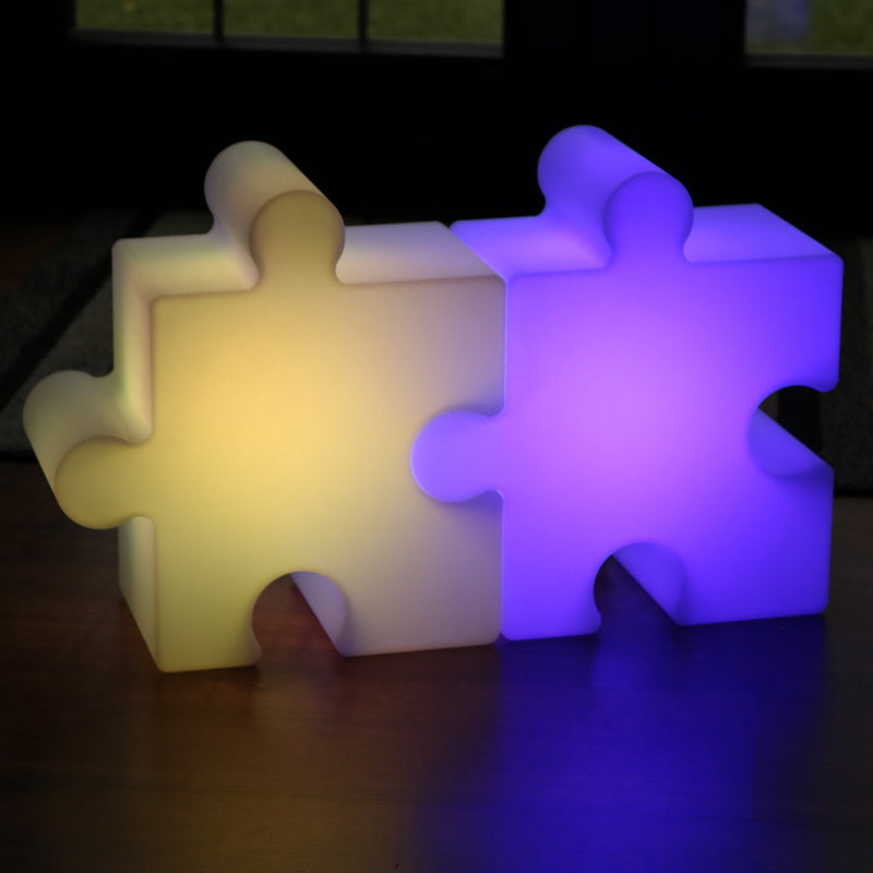 LED Puzzelstuk, Speellicht, Oplaadbare kKeurwisselende Lamp voor Kinderen, Kinderlamp