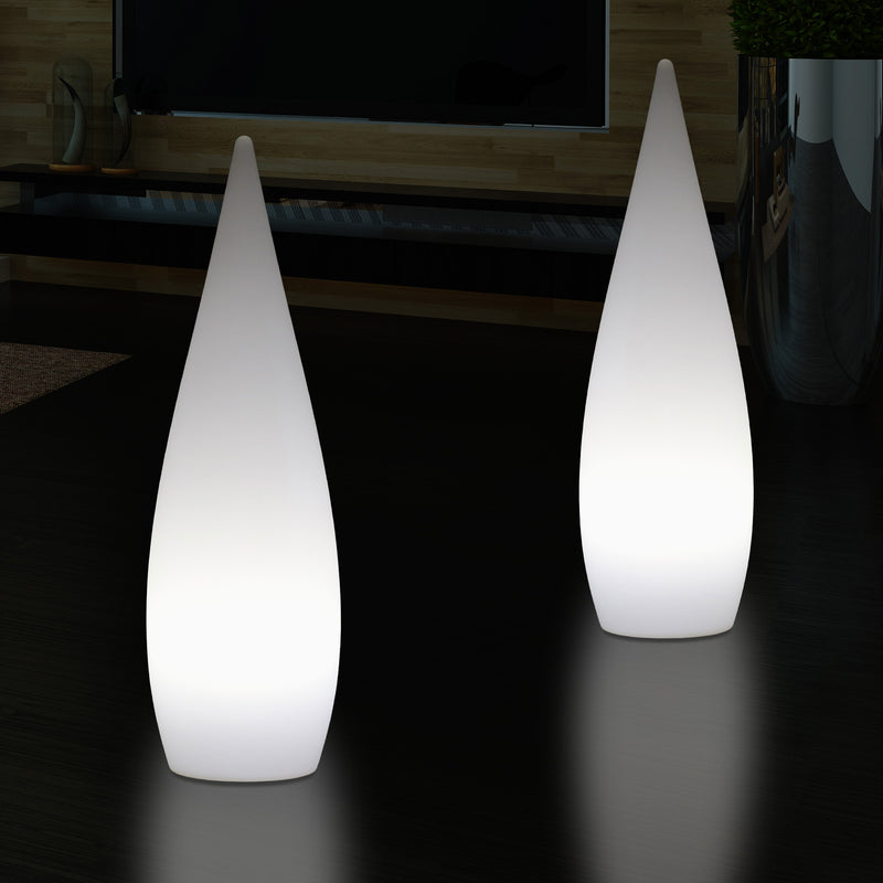 80cm Designer Binnenverlichting Woonkamer, E27 Staande Vloerlicht, Waterdruppel, Lamp, Wit