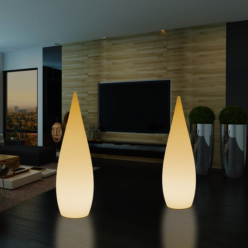 Decoratieve LED Verlichting, Vloerlamp 150cm 1,5m Designer Waterdruppellicht, E27, Warm Wit