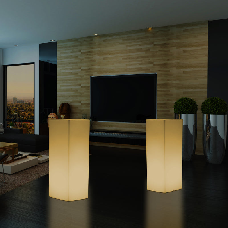 Moderne LED Vloerlamp, E27 Verlichte Zuil, Feestverlichting, Sfeerverlichting, Warm Wit