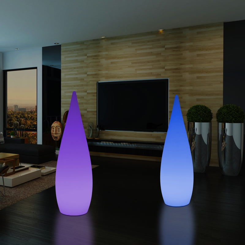 150cm Grote Designer LED Vloerlamp, 1,5m Draadloze Kleurveranderende Waterdruppel, Licht