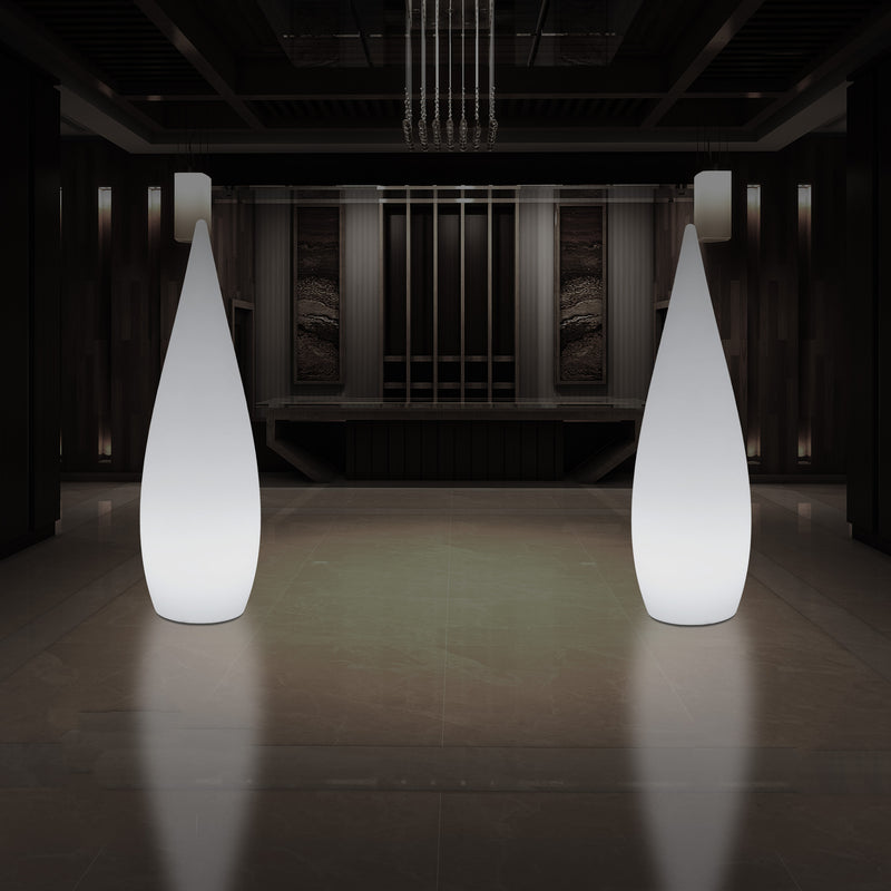 1,2 Meter Grote Designer LED Vloerlamp, Binnenverlichting E27 Waterdruppel, Sfeerlicht, Wit