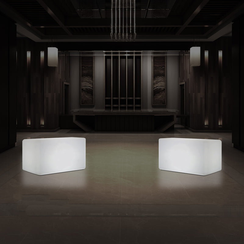 LED Zitbank Kruk, Lamp 55 x 35 cm, Stoel, Moderne E27 Vloerlamp voor de Woonkamer, Wit