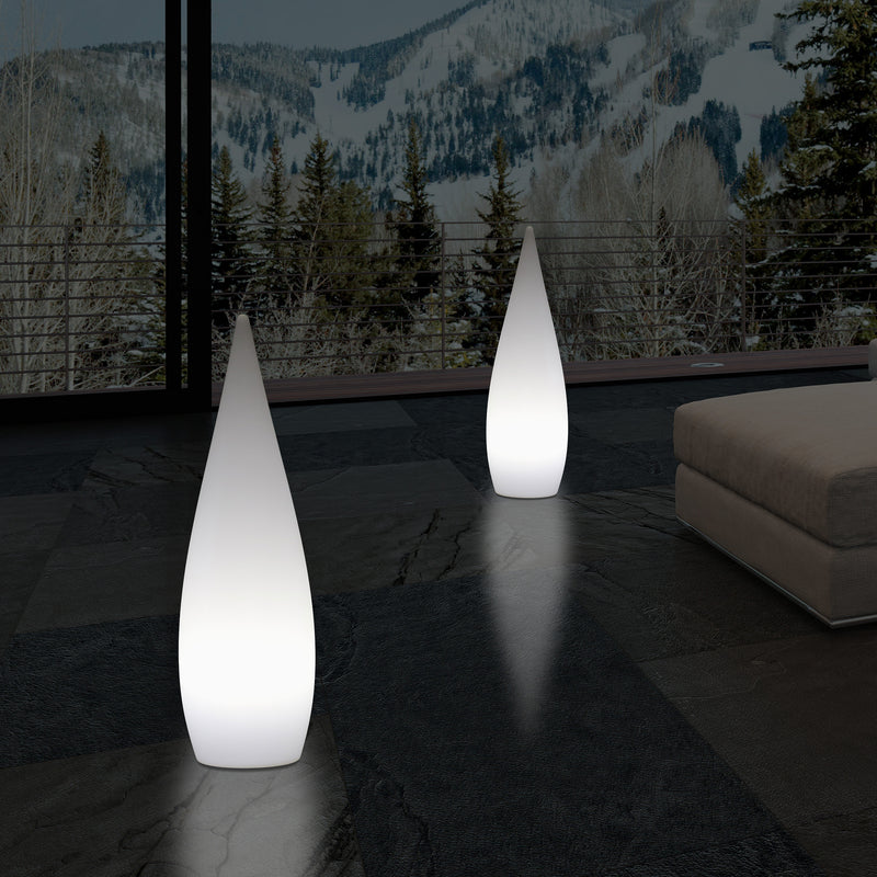 80cm Designer Binnenverlichting Woonkamer, E27 Staande Vloerlicht, Waterdruppel, Lamp, Wit