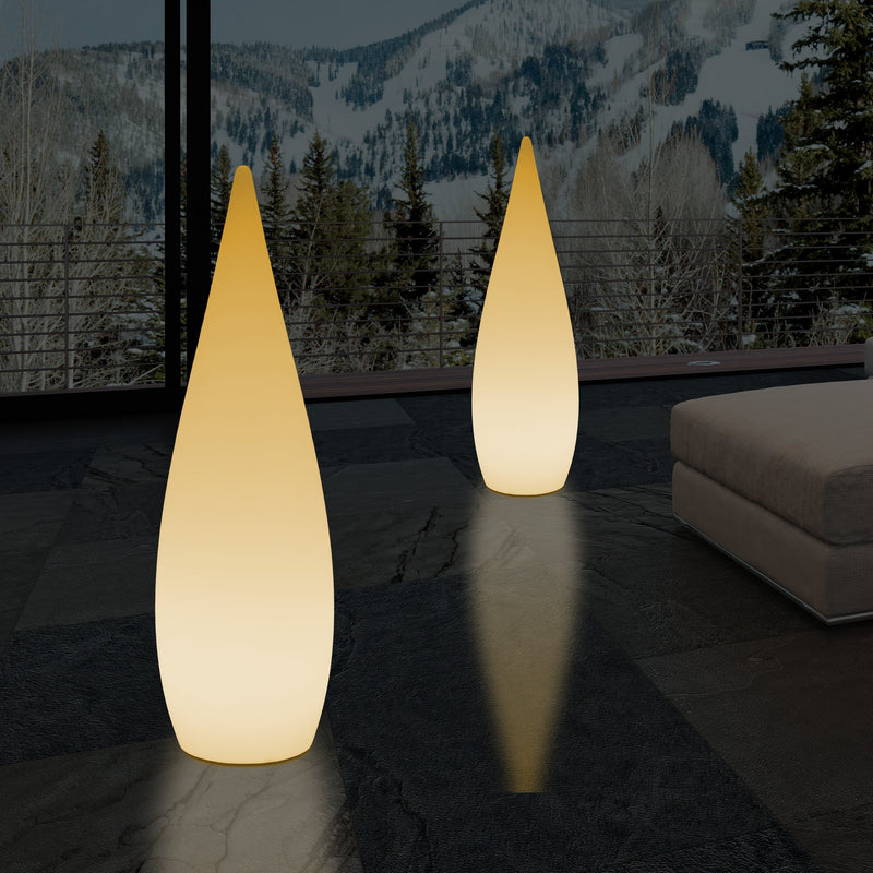 1,2m LED E27 Staande Lamp, Uniek Designer Waterdruppel Licht voor Slaapkamer, Warm Wit