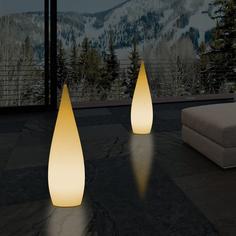 Decoratieve E27 Vloerlamp voor Slaapkamer, 80cm Binnenverlichting LED Waterdruppel, Warm Wit Licht