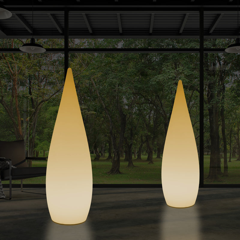 Decoratieve LED Verlichting, Vloerlamp 150cm 1,5m Designer Waterdruppellicht, E27, Warm Wit