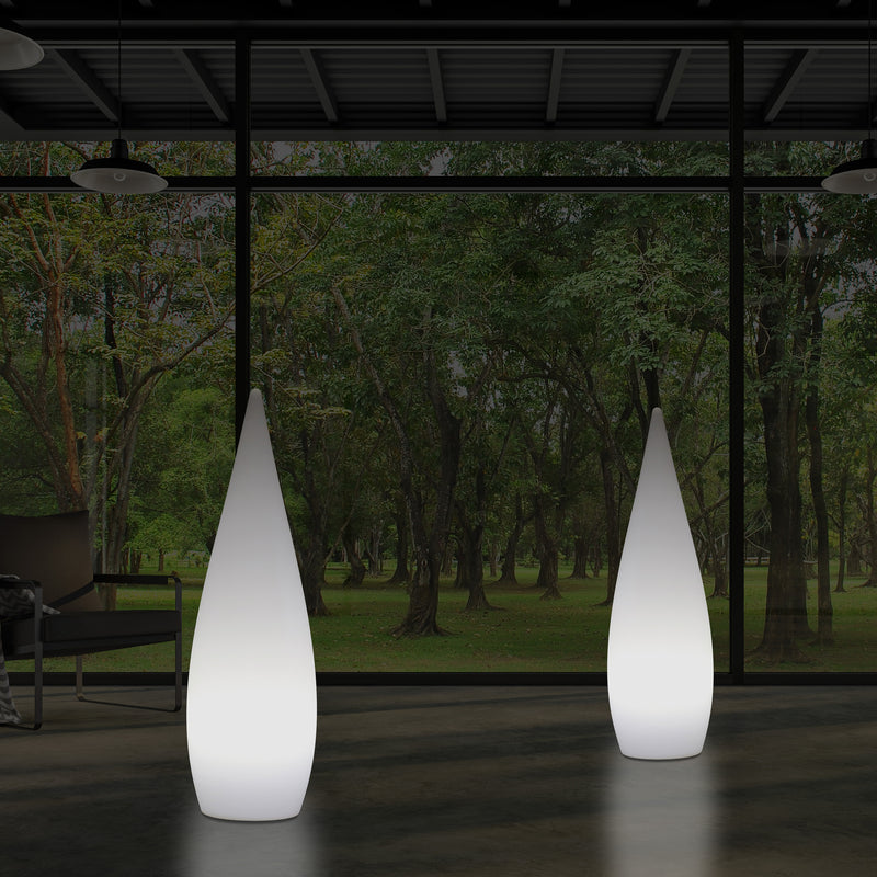 80cm Designer Binnenverlichting Woonkamer, E27 Staande Vloerlicht, Waterdruppel, Lamp, Wit