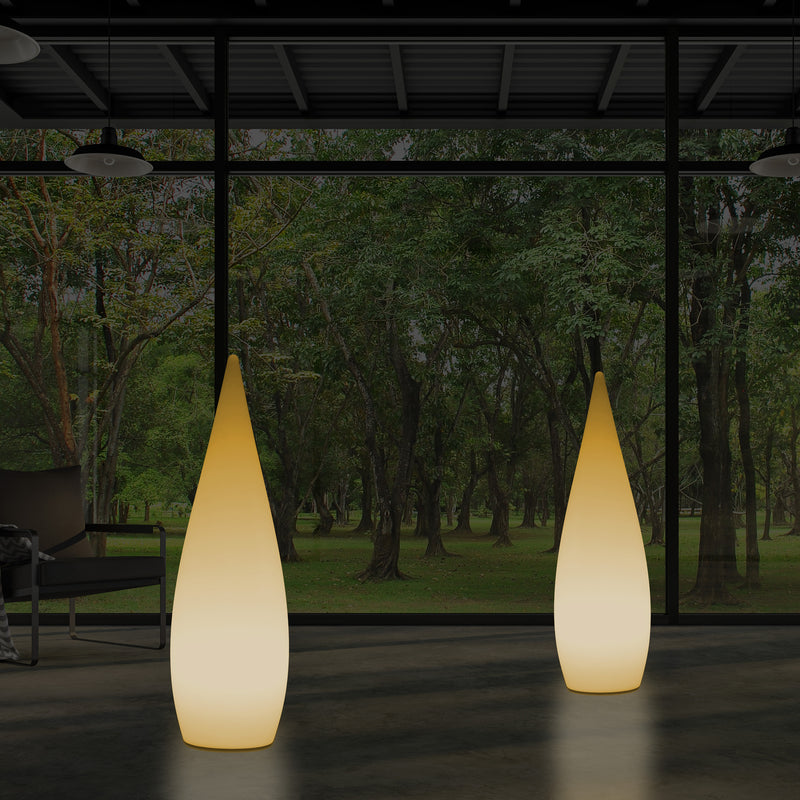 Decoratieve E27 Vloerlamp voor Slaapkamer, 80cm Binnenverlichting LED Waterdruppel, Warm Wit Licht