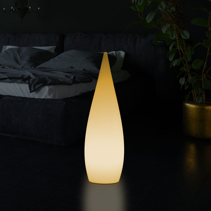 Decoratieve E27 Vloerlamp voor Slaapkamer, 80cm Binnenverlichting LED Waterdruppel, Warm Wit Licht