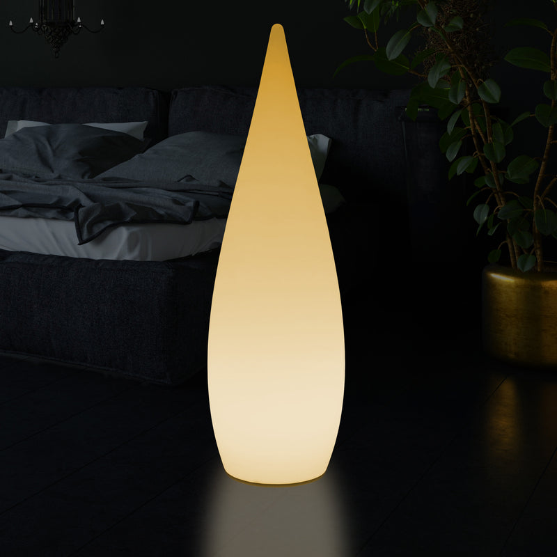 1,2m LED E27 Staande Lamp, Uniek Designer Waterdruppel Licht voor Slaapkamer, Warm Wit