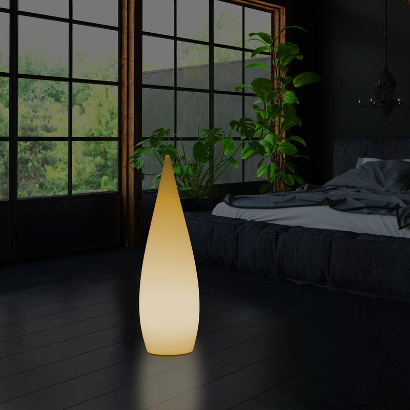 Decoratieve E27 Vloerlamp voor Slaapkamer, 80cm Binnenverlichting LED Waterdruppel, Warm Wit Licht