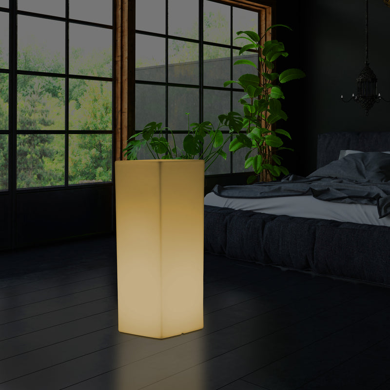 LED Vloerverlichting, Lichtzuil, Hoog Rechthoekig E27 Licht, 110 x 30cm, Warm Wit