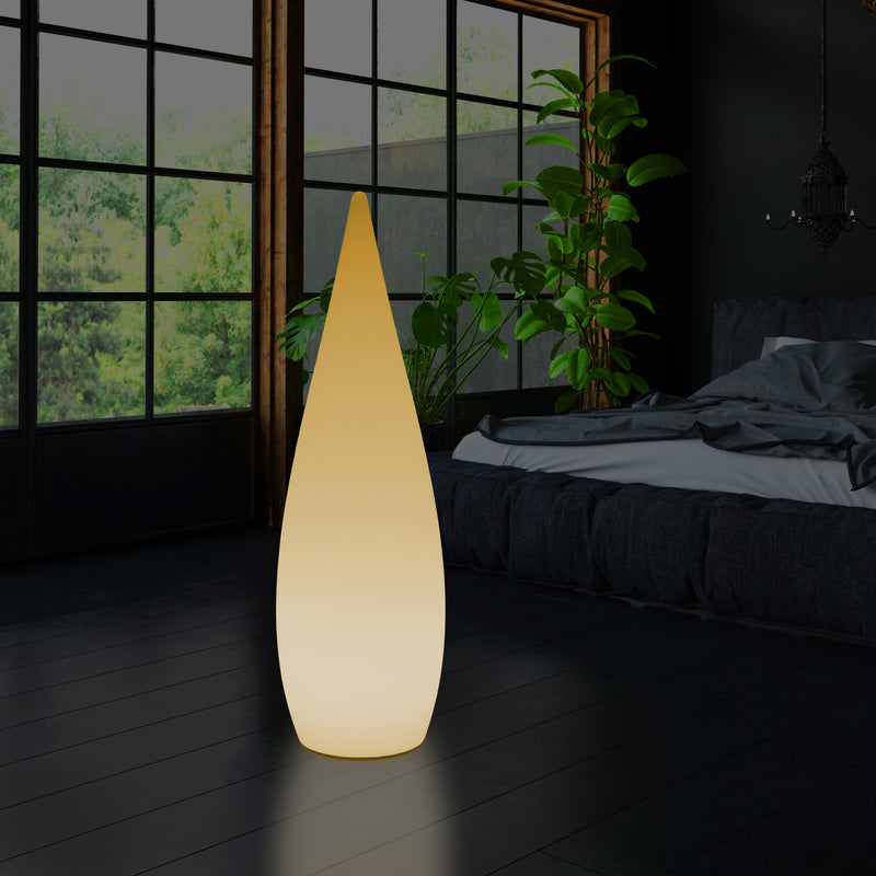 1,2m LED E27 Staande Lamp, Uniek Designer Waterdruppel Licht voor Slaapkamer, Warm Wit