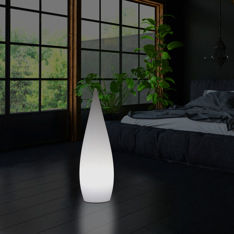 80cm Designer Binnenverlichting Woonkamer, E27 Staande Vloerlicht, Waterdruppel, Lamp, Wit