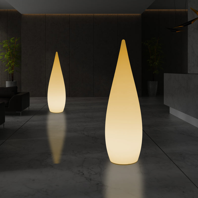 1,2m LED E27 Staande Lamp, Uniek Designer Waterdruppel Licht voor Slaapkamer, Warm Wit