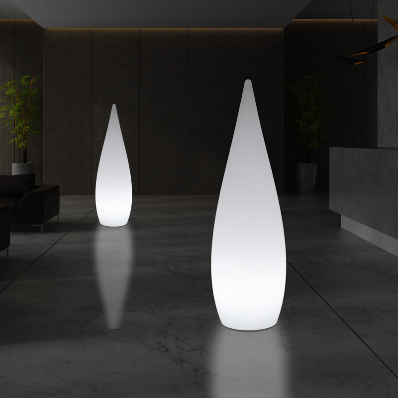 1,2 Meter Grote Designer LED Vloerlamp, Binnenverlichting E27 Waterdruppel, Sfeerlicht, Wit
