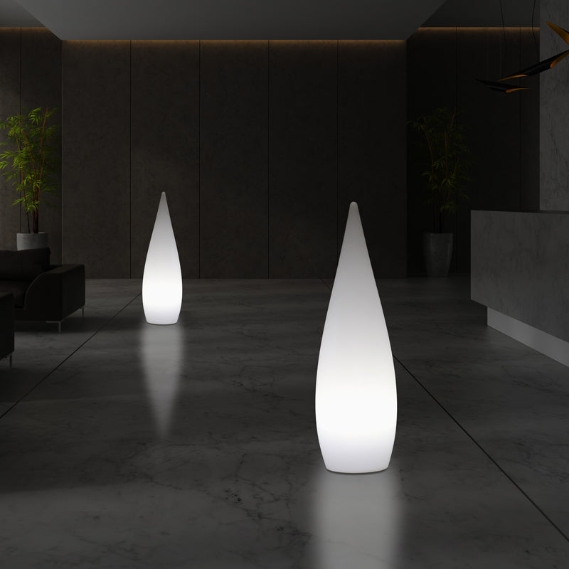 80cm Designer Binnenverlichting Woonkamer, E27 Staande Vloerlicht, Waterdruppel, Lamp, Wit