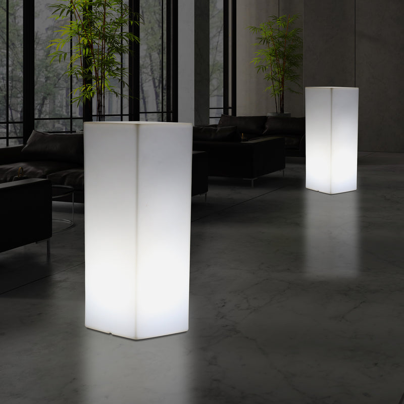 80 cm LED Verlichte Zuil, Moderne E27 Vloerlamp, Feestverlichting, Sfeerverlichting, Wit