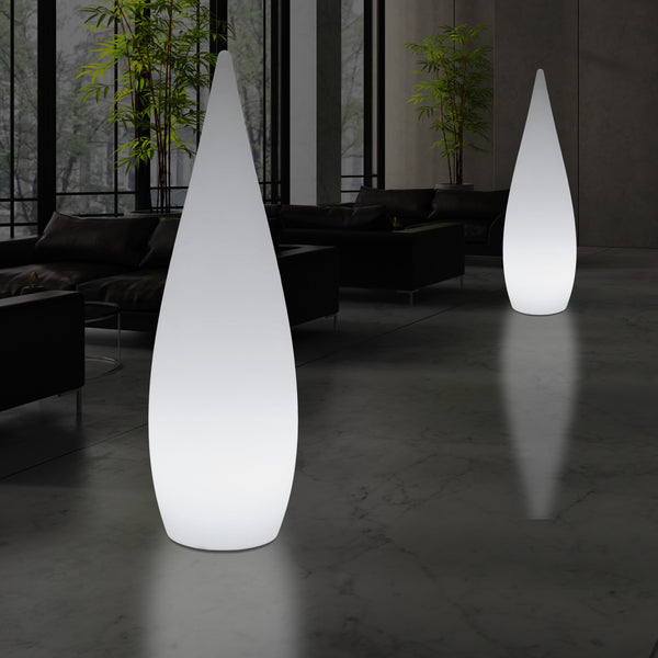 1,2 Meter Grote Designer LED Vloerlamp, Binnenverlichting E27 Waterdruppel, Sfeerlicht, Wit