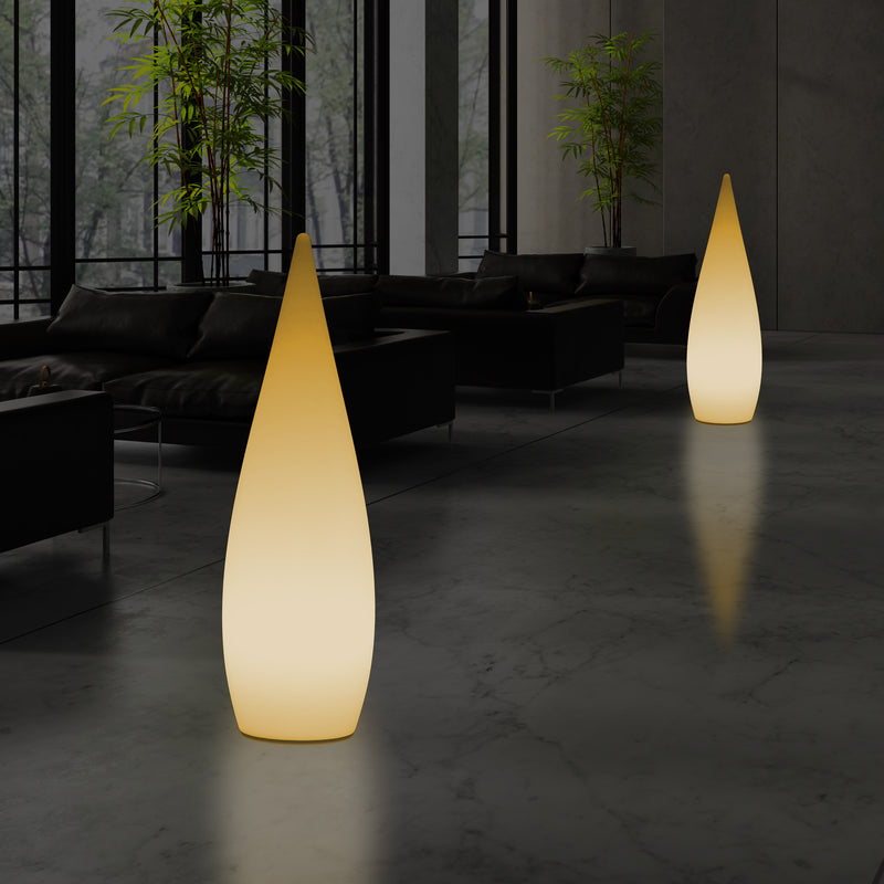 Decoratieve E27 Vloerlamp voor Slaapkamer, 80cm Binnenverlichting LED Waterdruppel, Warm Wit Licht