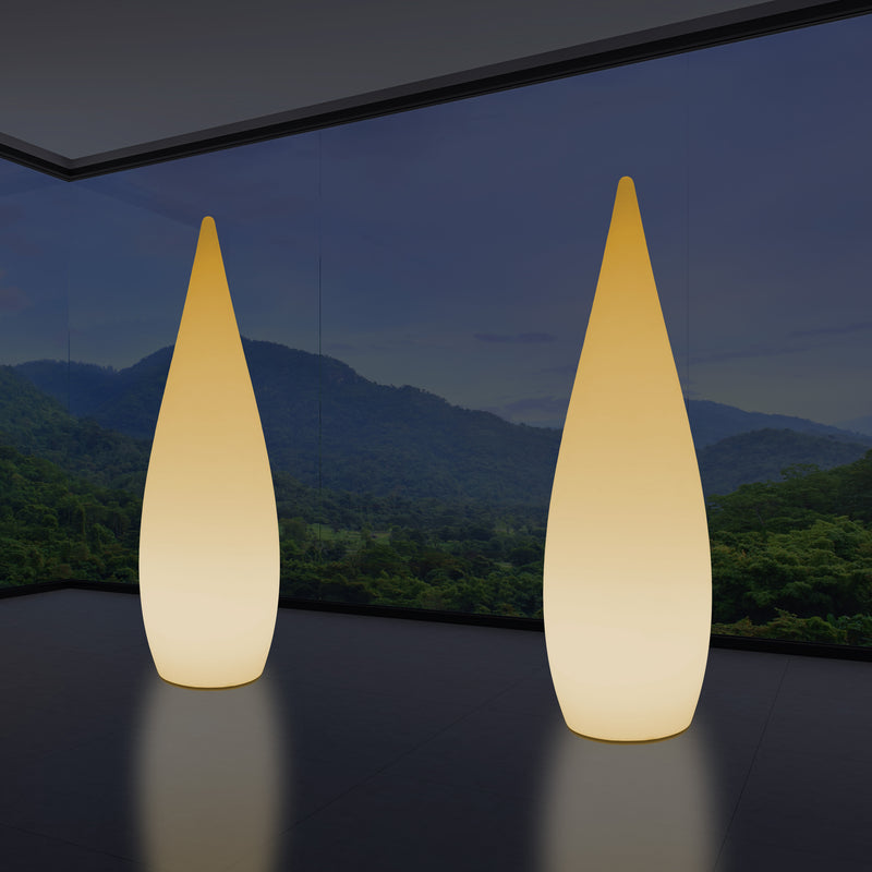 Decoratieve LED Verlichting, Vloerlamp 150cm 1,5m Designer Waterdruppellicht, E27, Warm Wit