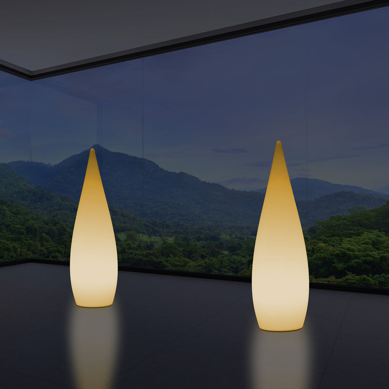 Decoratieve E27 Vloerlamp voor Slaapkamer, 80cm Binnenverlichting LED Waterdruppel, Warm Wit Licht