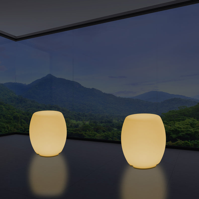 Verlichte Stoel Kruk Vloer Lamp voor Slaapkamer, 44cm Designer LED Verlichting, Warm Wit