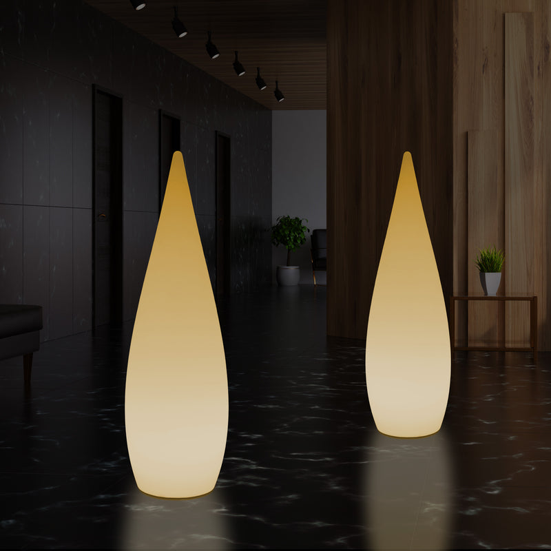 1,2m LED E27 Staande Lamp, Uniek Designer Waterdruppel Licht voor Slaapkamer, Warm Wit