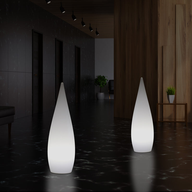 80cm Designer Binnenverlichting Woonkamer, E27 Staande Vloerlicht, Waterdruppel, Lamp, Wit