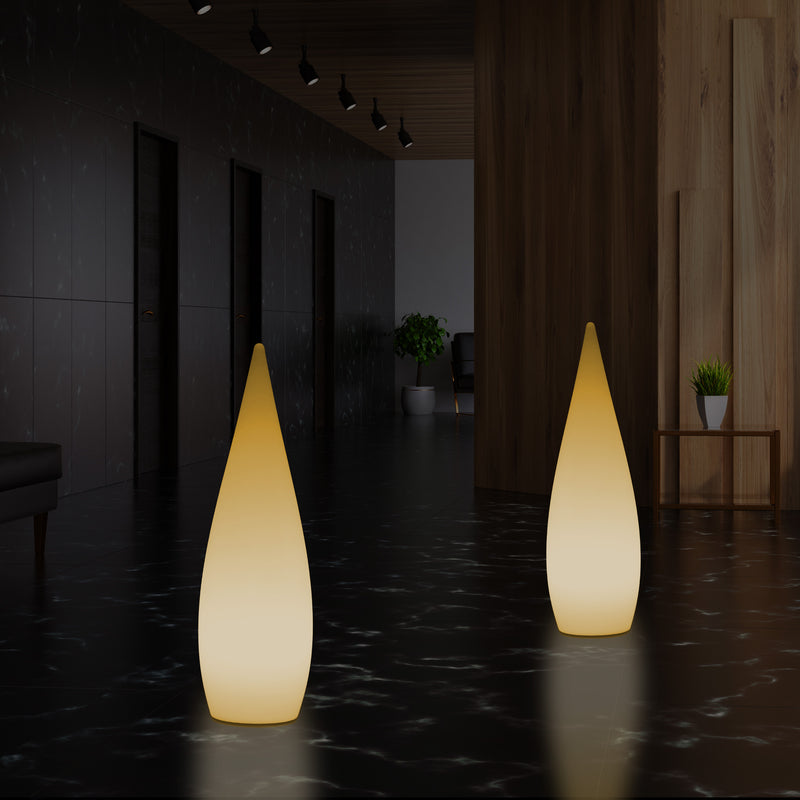 Decoratieve E27 Vloerlamp voor Slaapkamer, 80cm Binnenverlichting LED Waterdruppel, Warm Wit Licht