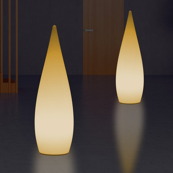 Decoratieve E27 Vloerlamp voor Slaapkamer, 80cm Binnenverlichting LED Waterdruppel, Warm Wit Licht
