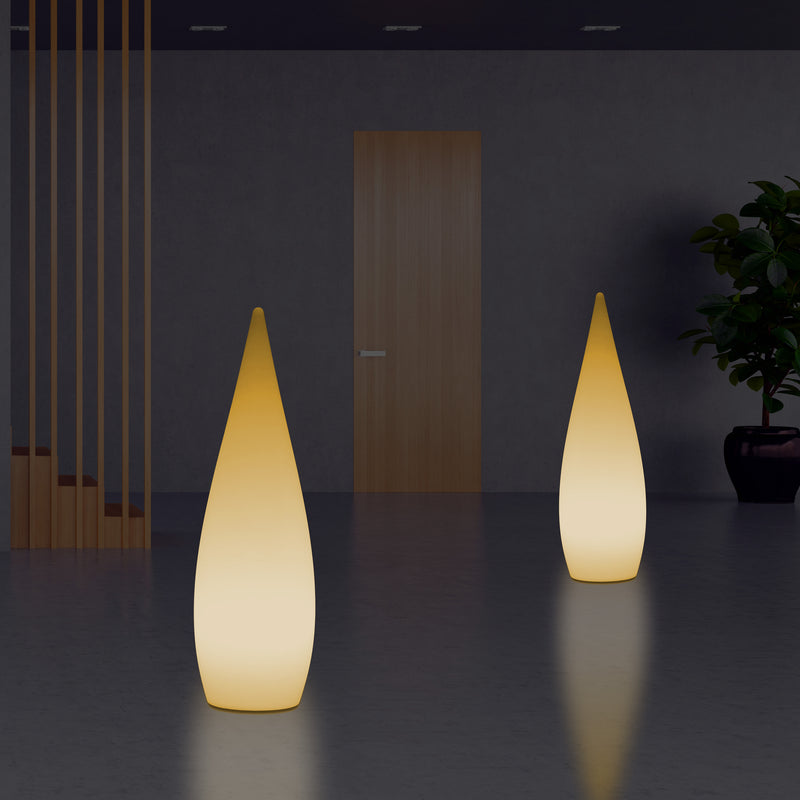 Decoratieve E27 Vloerlamp voor Slaapkamer, 80cm Binnenverlichting LED Waterdruppel, Warm Wit Licht