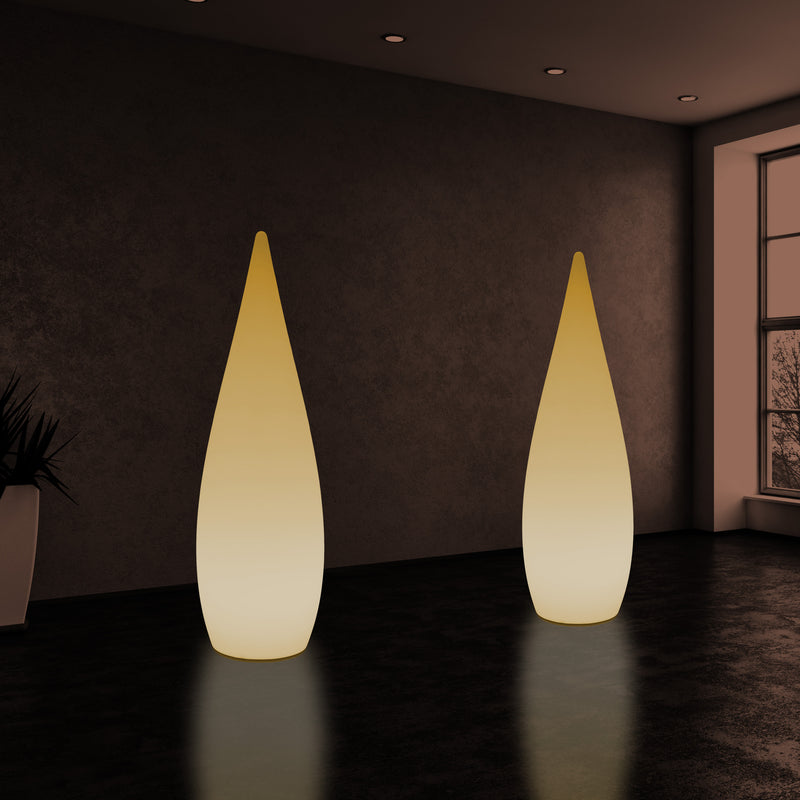 1,2m LED E27 Staande Lamp, Uniek Designer Waterdruppel Licht voor Slaapkamer, Warm Wit