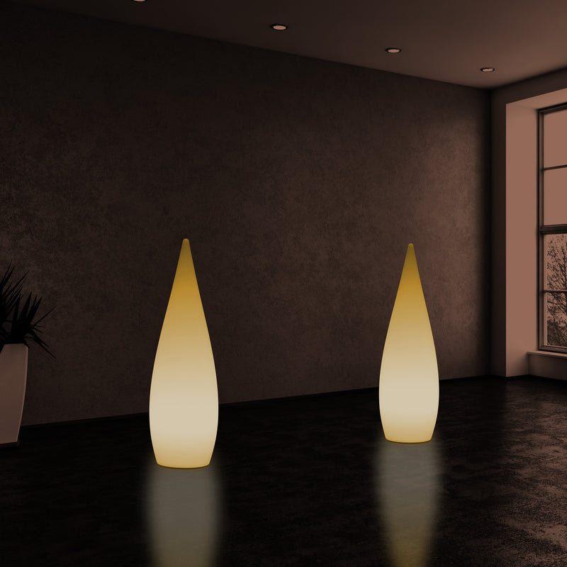 Decoratieve E27 Vloerlamp voor Slaapkamer, 80cm Binnenverlichting LED Waterdruppel, Warm Wit Licht