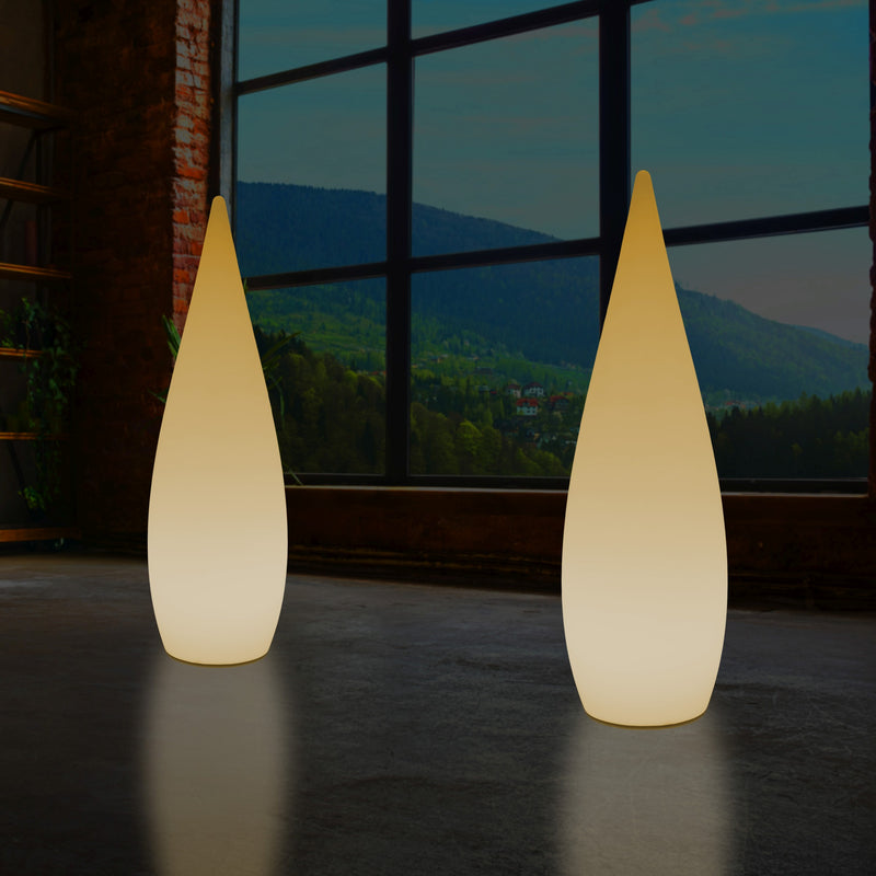 Decoratieve LED Verlichting, Vloerlamp 150cm 1,5m Designer Waterdruppellicht, E27, Warm Wit