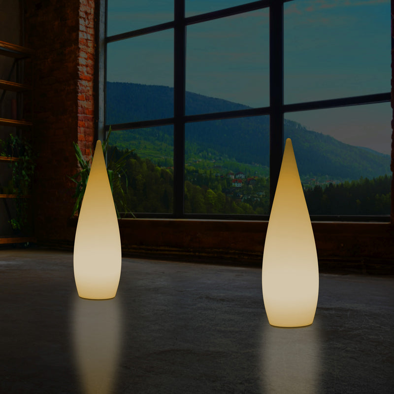 Decoratieve E27 Vloerlamp voor Slaapkamer, 80cm Binnenverlichting LED Waterdruppel, Warm Wit Licht