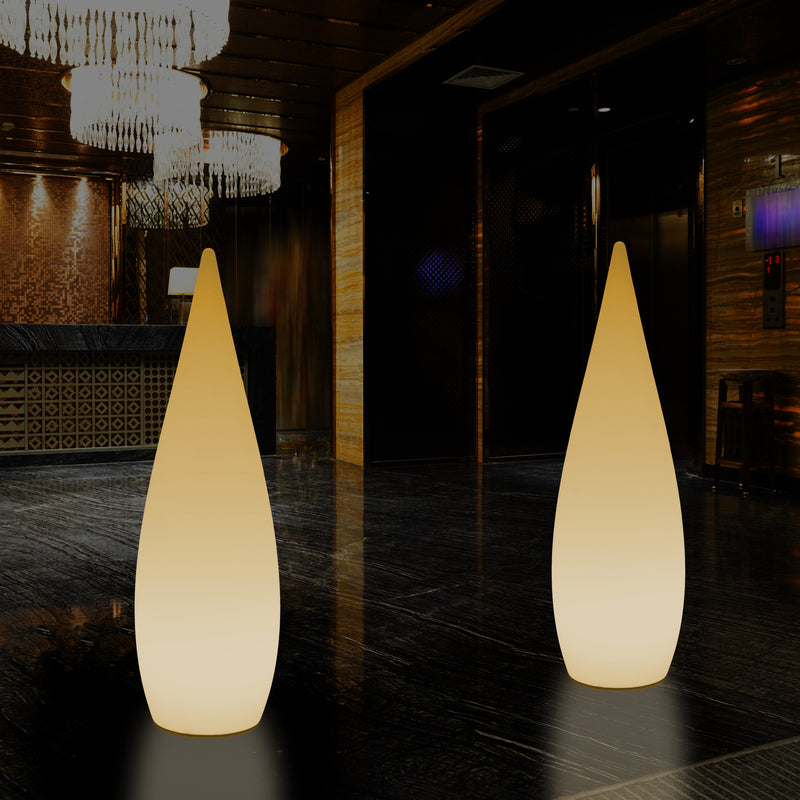 Decoratieve LED Verlichting, Vloerlamp 150cm 1,5m Designer Waterdruppellicht, E27, Warm Wit