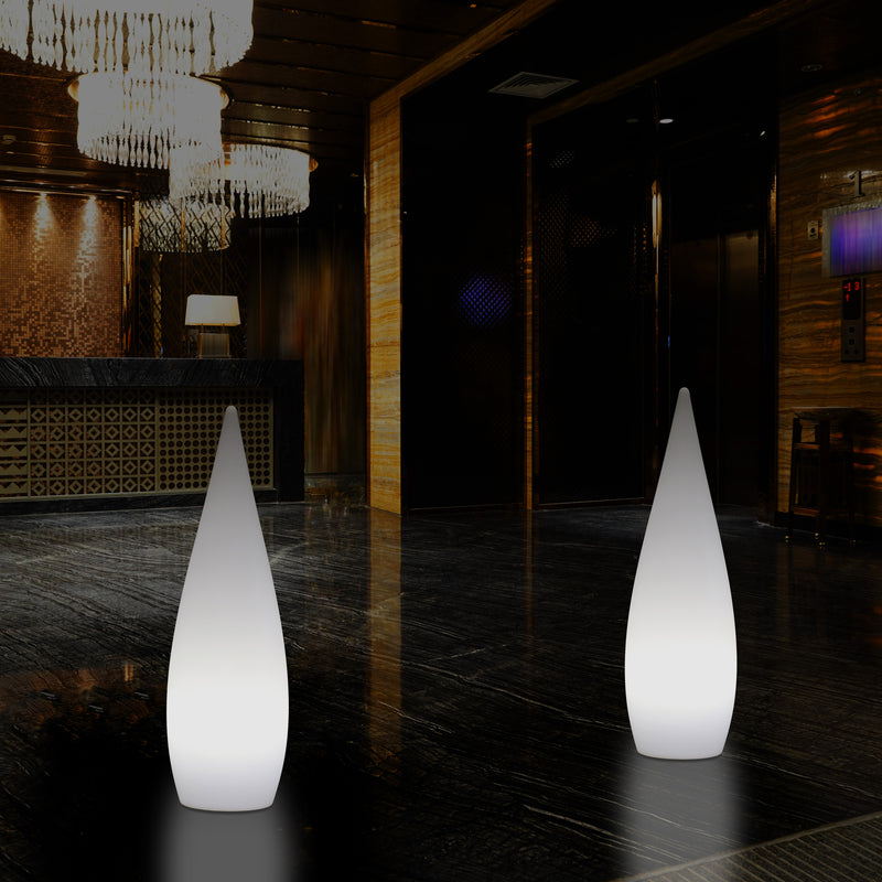 80cm Designer Binnenverlichting Woonkamer, E27 Staande Vloerlicht, Waterdruppel, Lamp, Wit