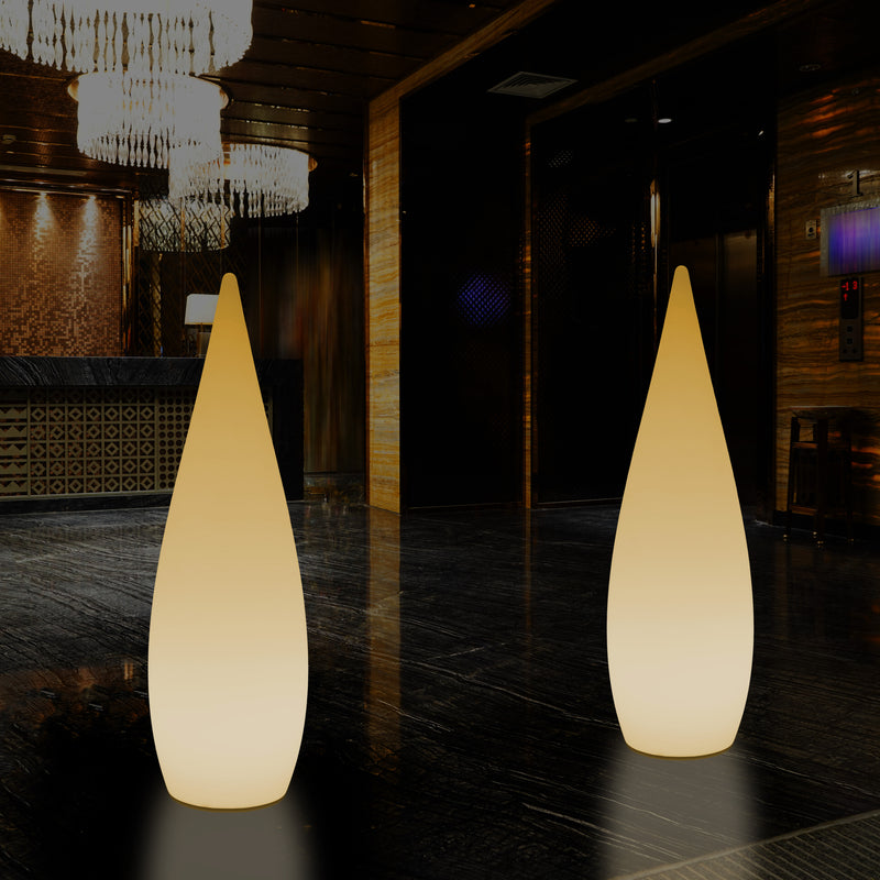1,2m LED E27 Staande Lamp, Uniek Designer Waterdruppel Licht voor Slaapkamer, Warm Wit
