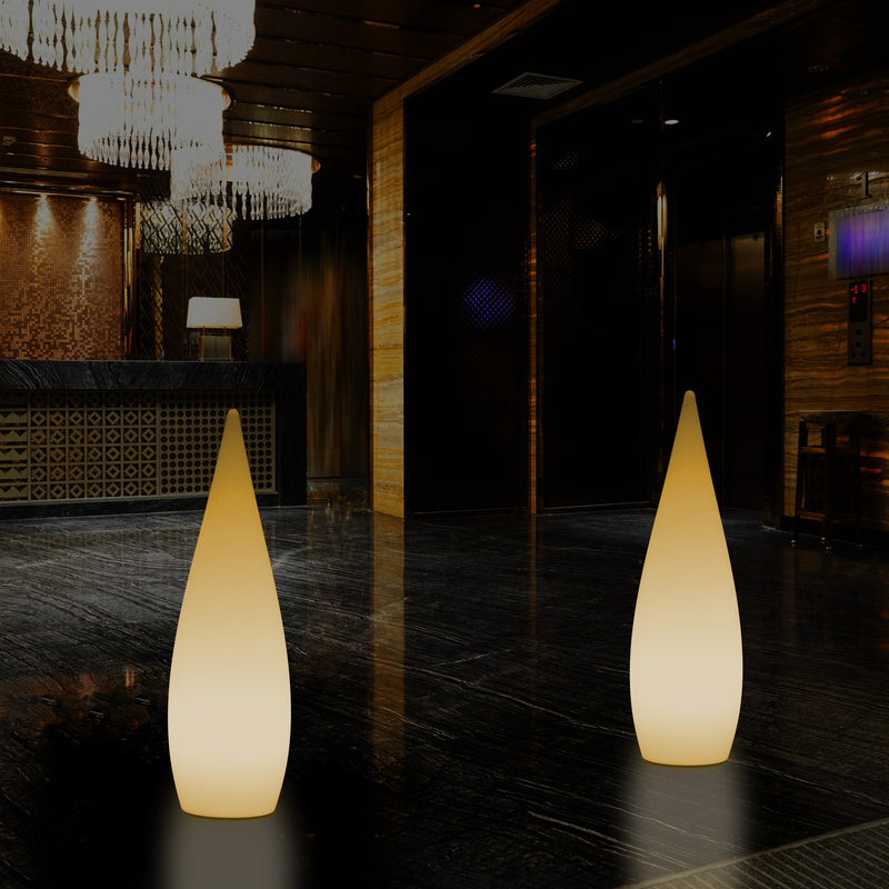 Decoratieve E27 Vloerlamp voor Slaapkamer, 80cm Binnenverlichting LED Waterdruppel, Warm Wit Licht