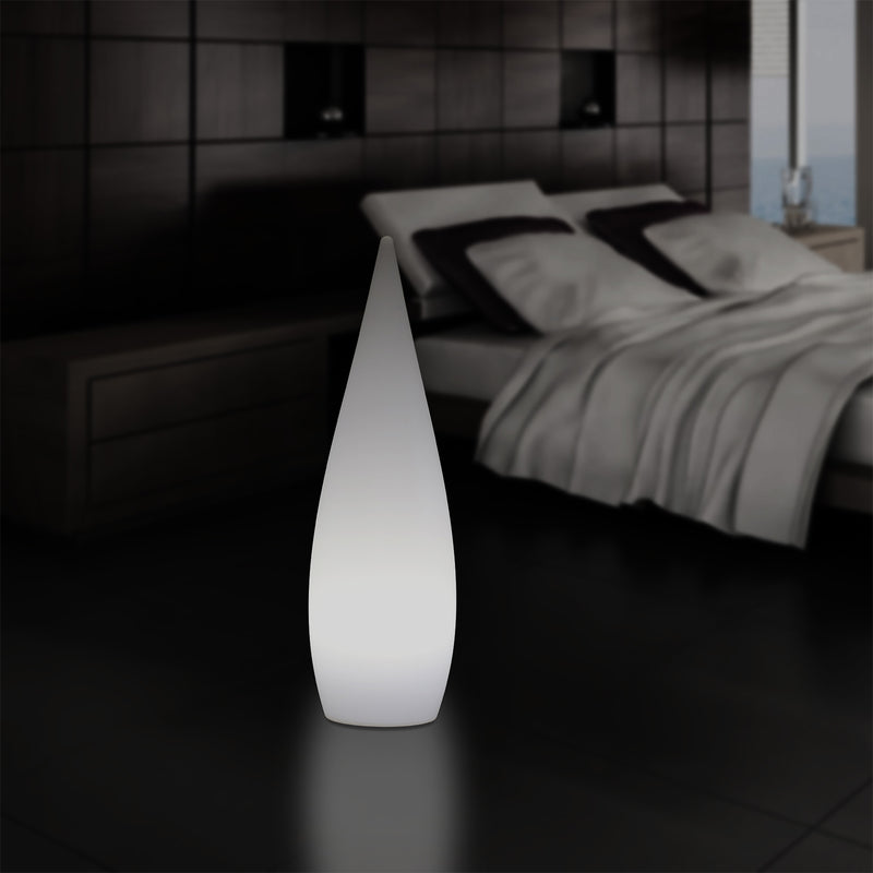 80cm Designer Binnenverlichting Woonkamer, E27 Staande Vloerlicht, Waterdruppel, Lamp, Wit