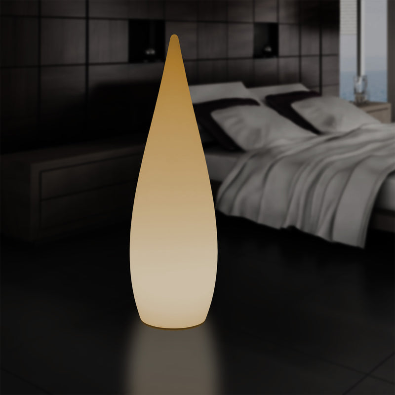 1,2m LED E27 Staande Lamp, Uniek Designer Waterdruppel Licht voor Slaapkamer, Warm Wit