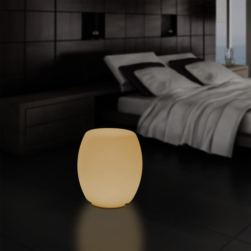 Verlichte Stoel Kruk Vloer Lamp voor Slaapkamer, 44cm Designer LED Verlichting, Warm Wit