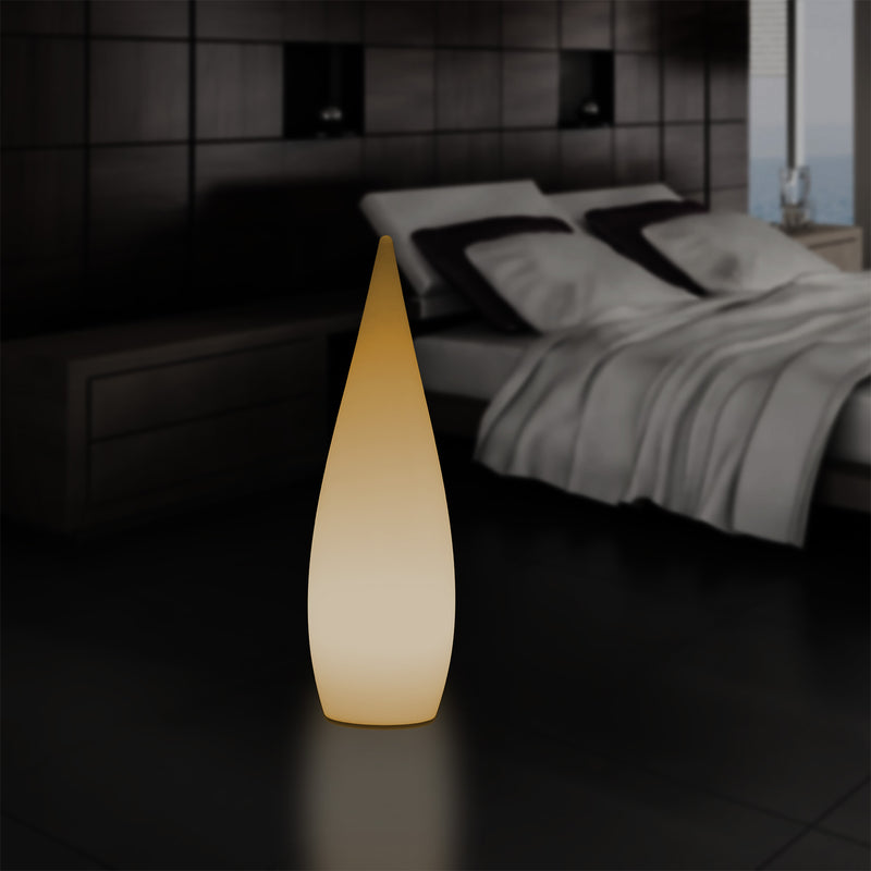 Decoratieve E27 Vloerlamp voor Slaapkamer, 80cm Binnenverlichting LED Waterdruppel, Warm Wit Licht