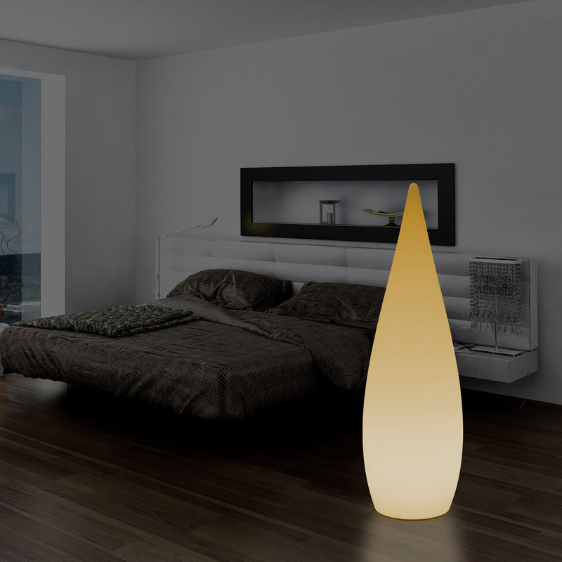 1,2m LED E27 Staande Lamp, Uniek Designer Waterdruppel Licht voor Slaapkamer, Warm Wit