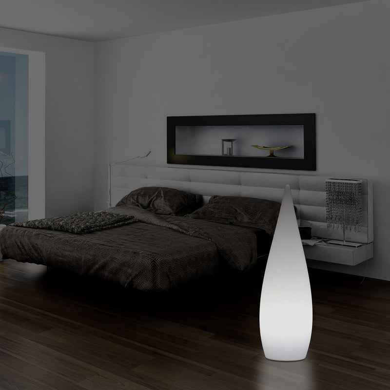 80cm Designer Binnenverlichting Woonkamer, E27 Staande Vloerlicht, Waterdruppel, Lamp, Wit